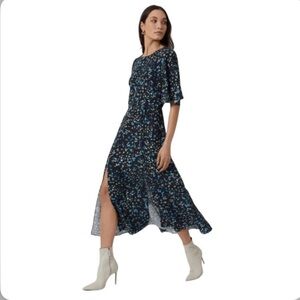like New French Connection Shea Ferna Verona Floral Midi Dress with slits